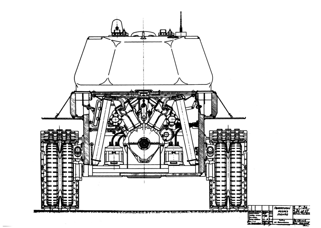 Т 43 чертеж