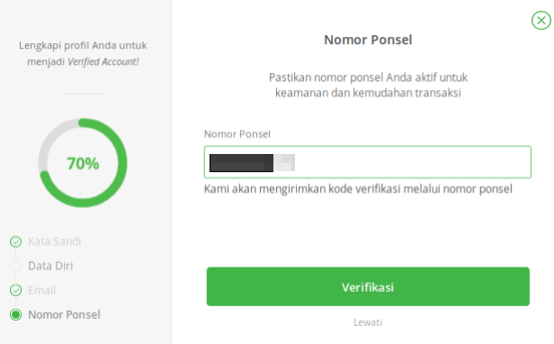 Bagaimana Cara Verifikasi Nomor Handphone Pusat Bantuan Tokopedia