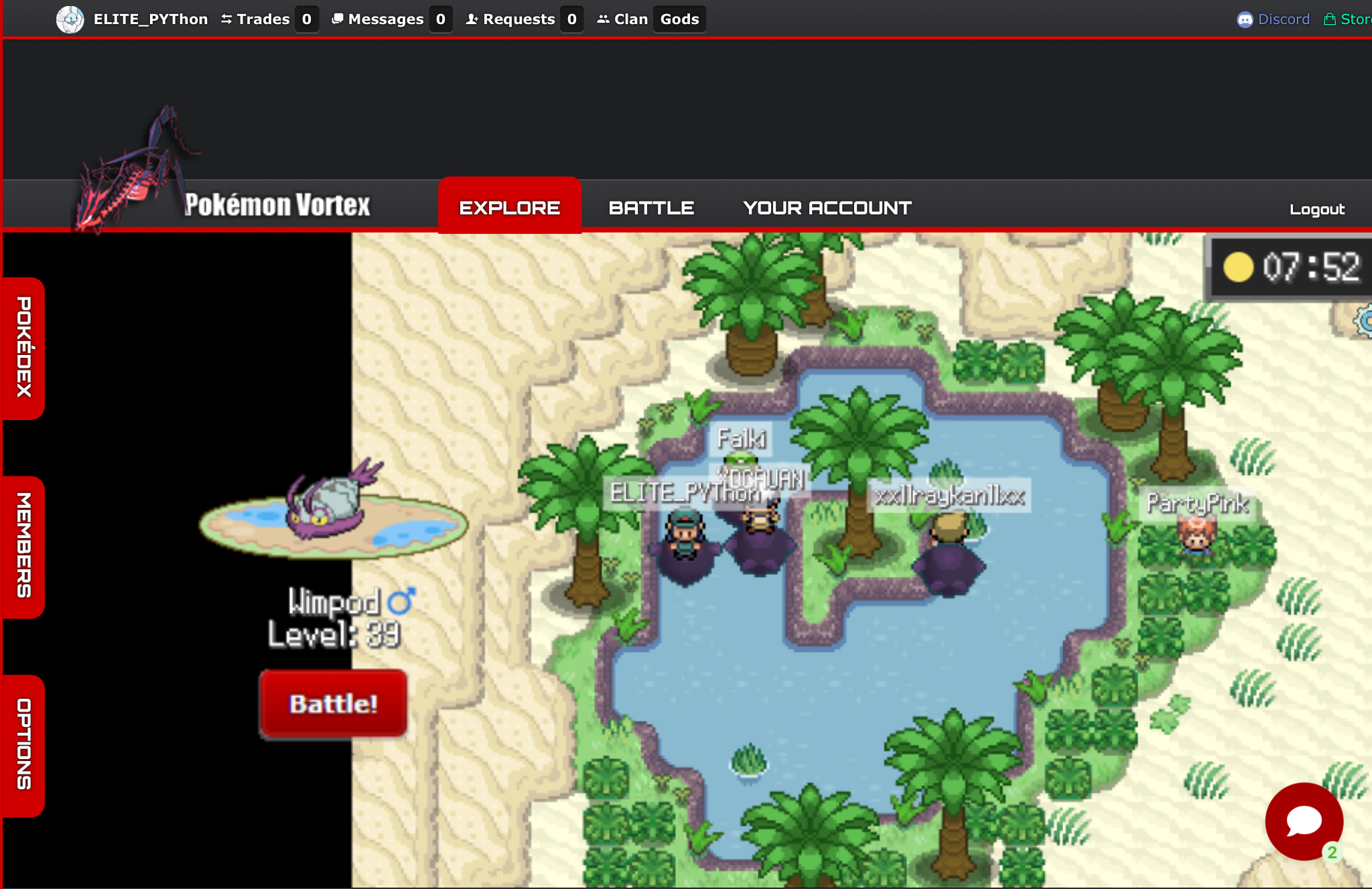 POKEMON VORTEX - HOW TO GO FROM RED RUST CANYON TO NIGHTSHADE WITH