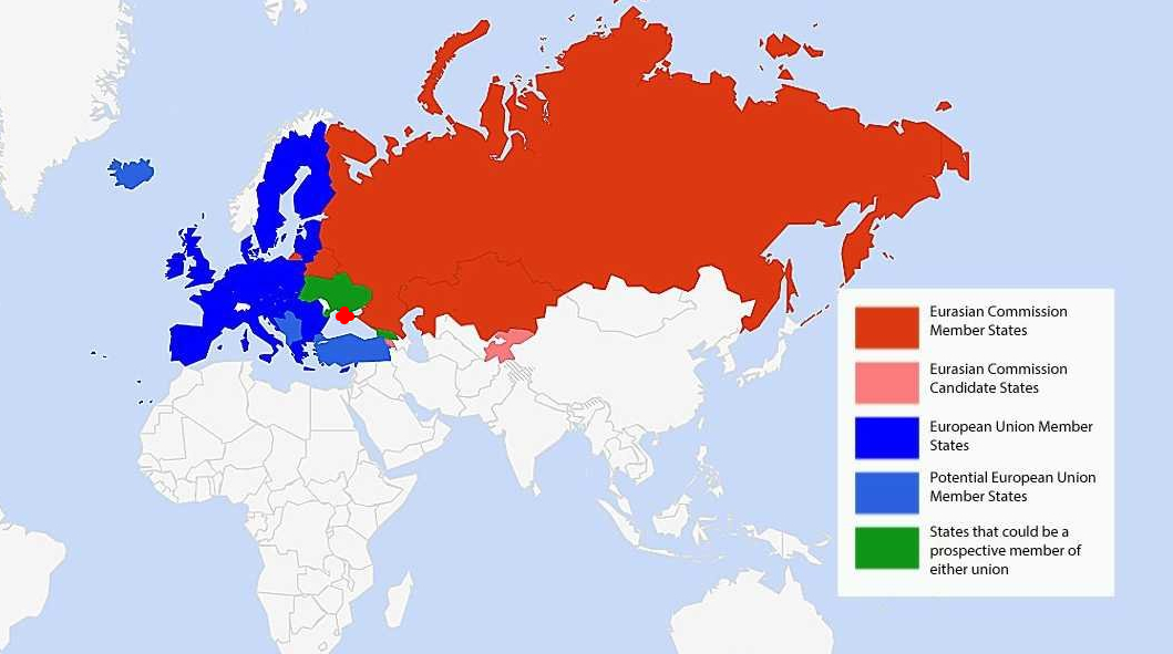 Ес и россия карта